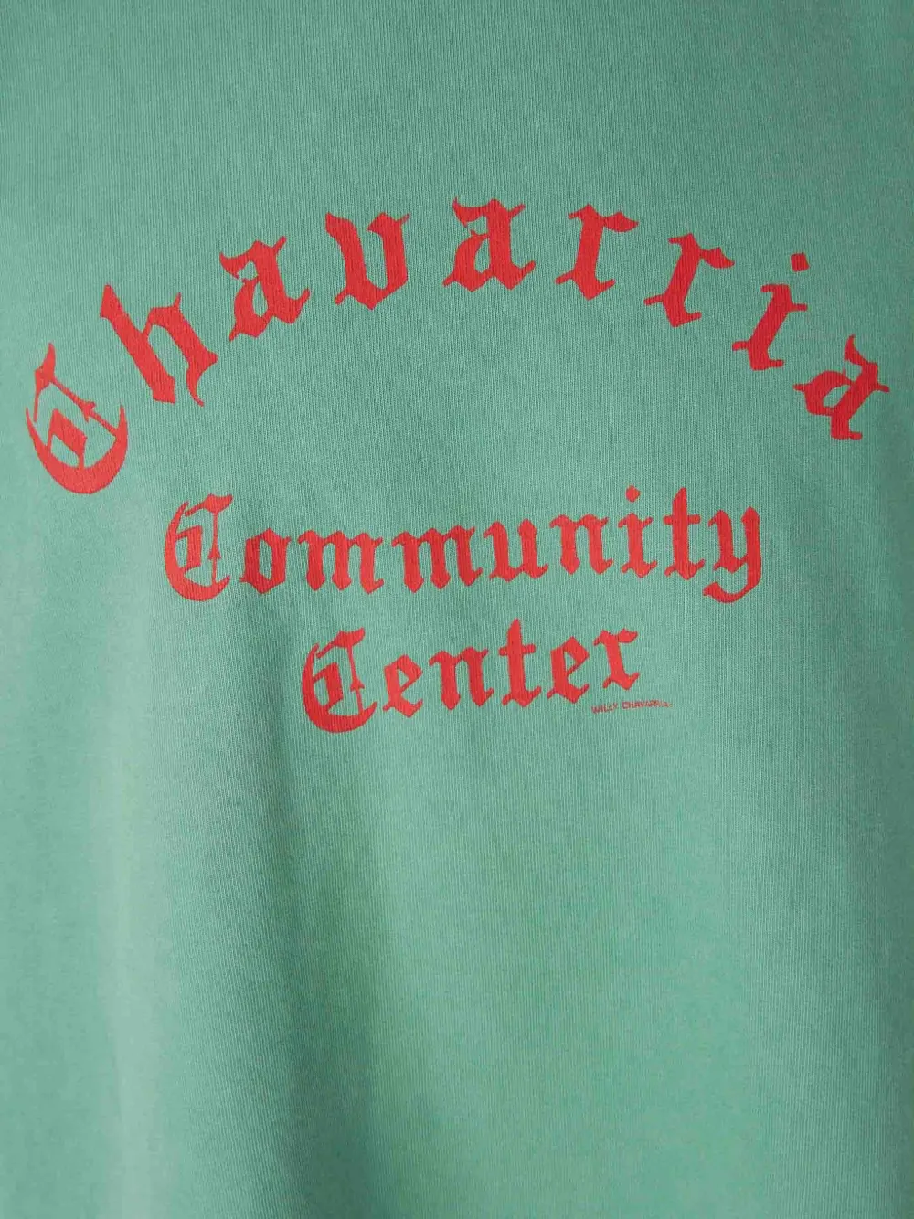 Willy Chavarria Community Center katoenen T-shirt Groen