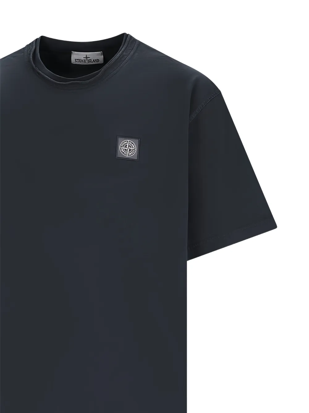 Stone Island T-shirt verfraaid met patch Blauw
