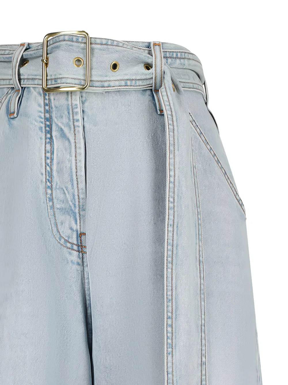 DARKPARK Dalila denim jeans met ceintuur Blauw