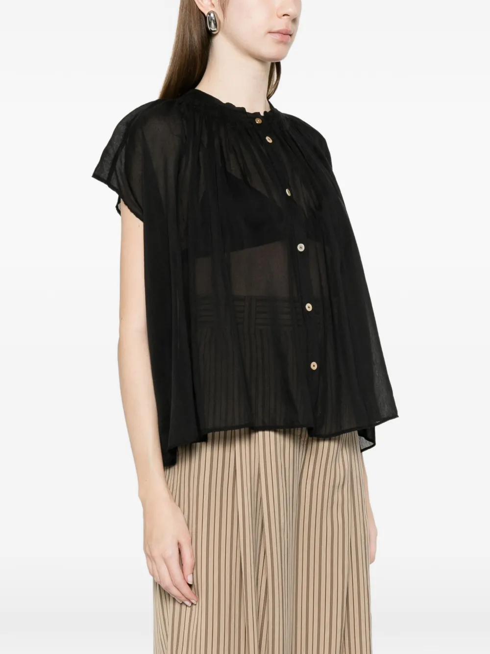 Forte Mouwloos shirt Zwart