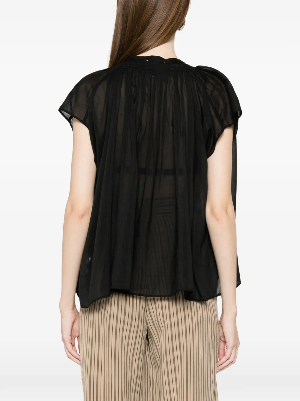 Forte Mouwloos shirt Zwart