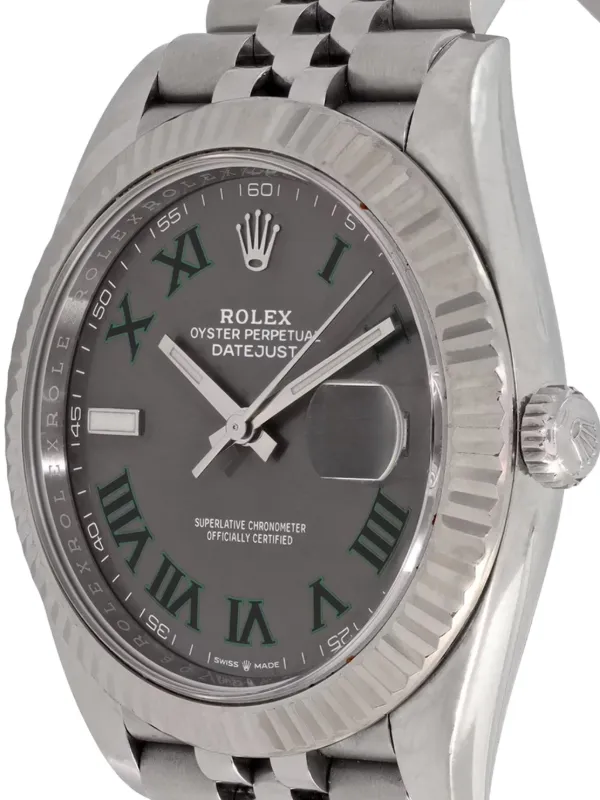 Rolex デイトジャスト ウィンブルドン 41mm | グレー | FARFETCH JP