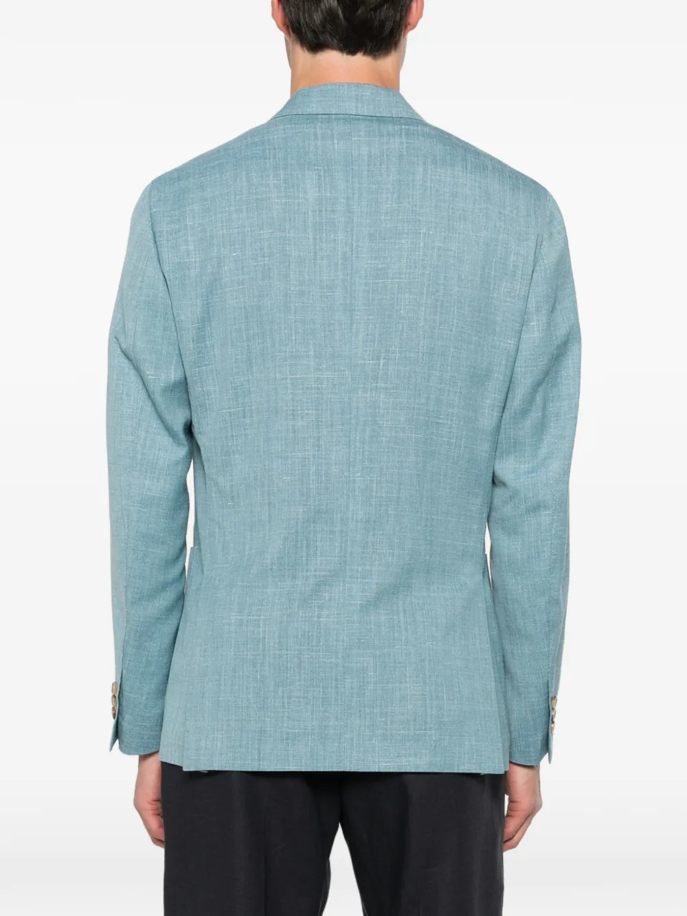 Lardini Wollen blazer met dubbele rij knopen Blauw