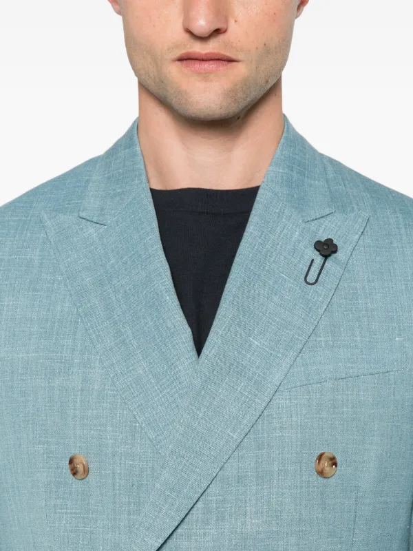 Lardini ウールダブルジャケット | ブルー | FARFETCH JP