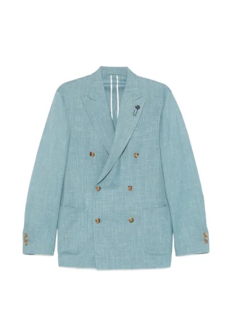 Lardini double-breasted wool blazer