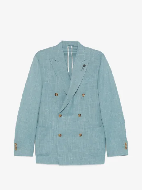 Lardini blazer de lana con doble botonadura