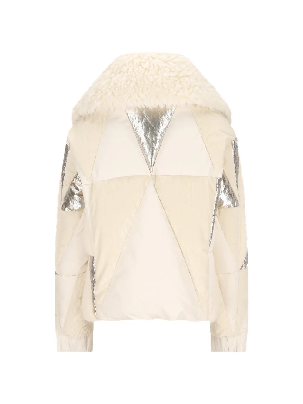  Moncler Grenoble Pamiers Patchwork Insulated Ski Jacket - Neutrals 