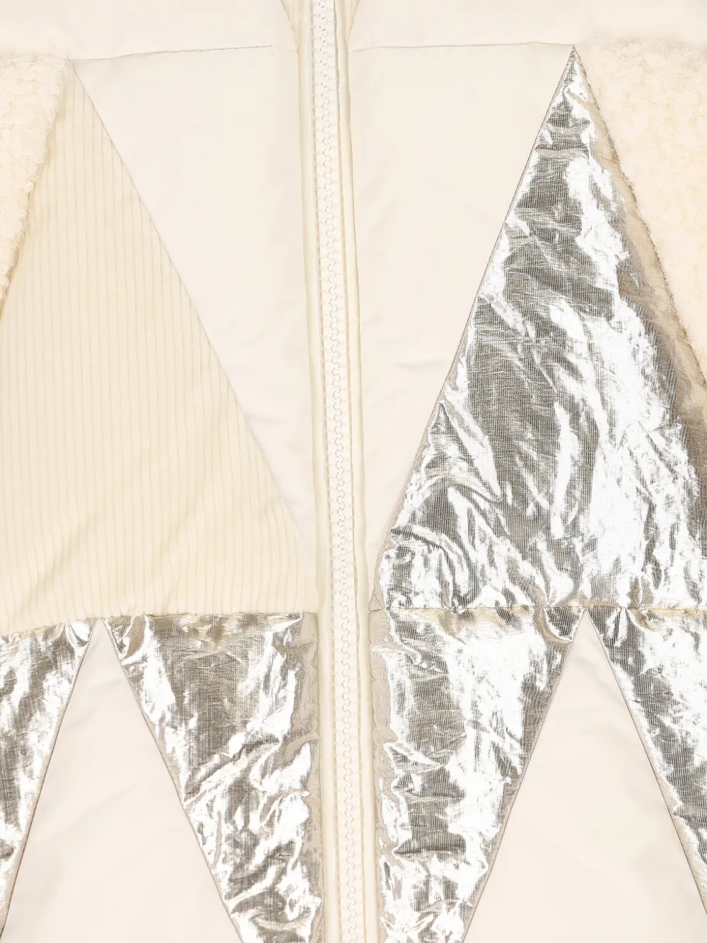  Moncler Grenoble Pamiers Patchwork Insulated Ski Jacket - Neutrals 