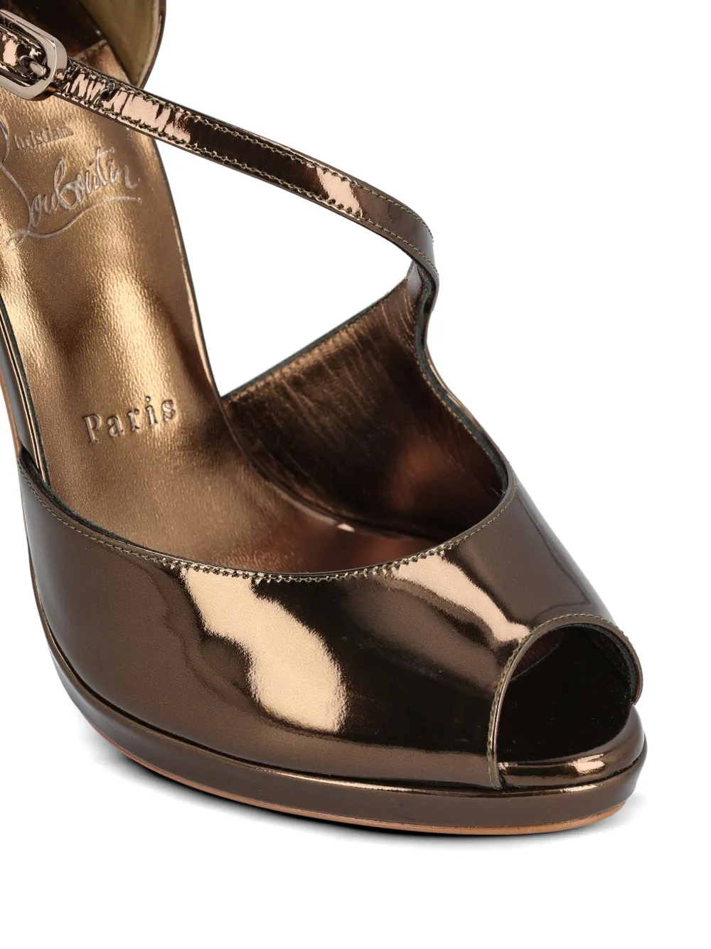 peep-toe heeled pumps