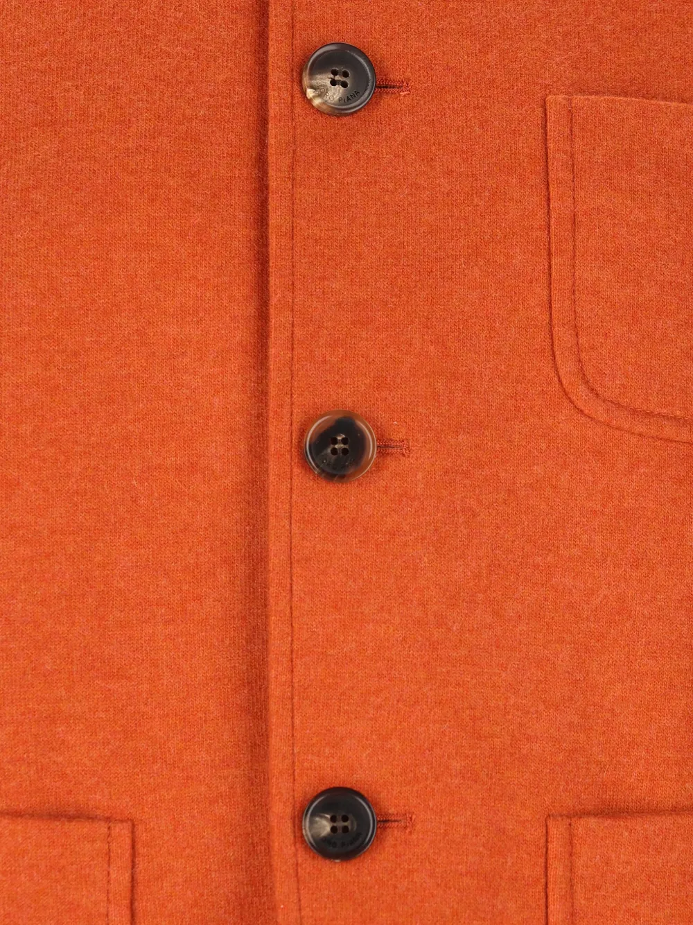  Loro Piana Spagna Button-up Cashmere Jacket - Orange 