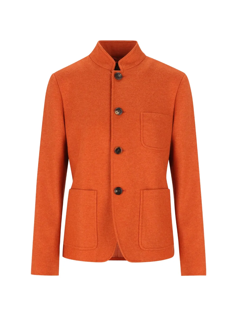 Loro Piana Spagna button-up cashmere jacket - Arancione