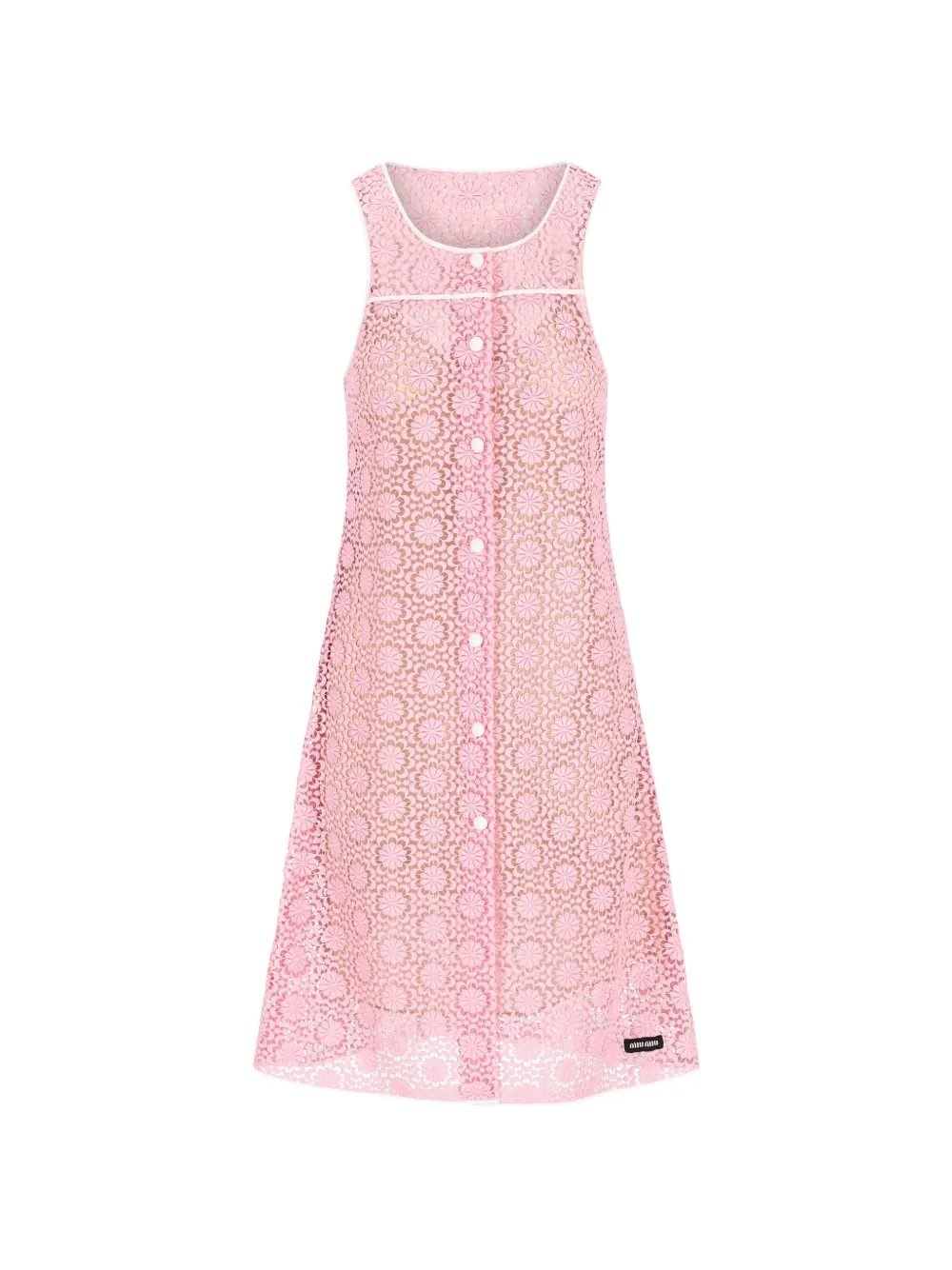 Miu Miu floral-motif midi dress - Rosa