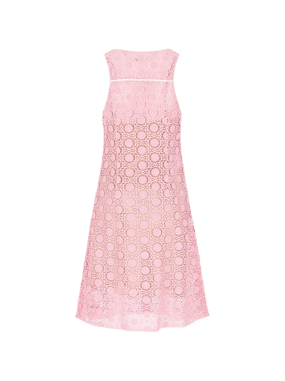 Miu Midi-jurk met bloemenpatroon Roze