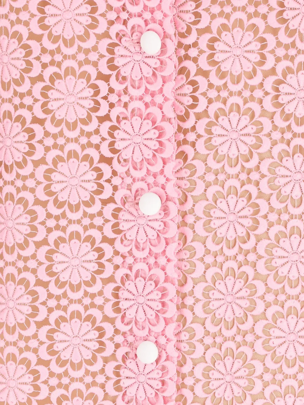 Miu Midi-jurk met bloemenpatroon Roze