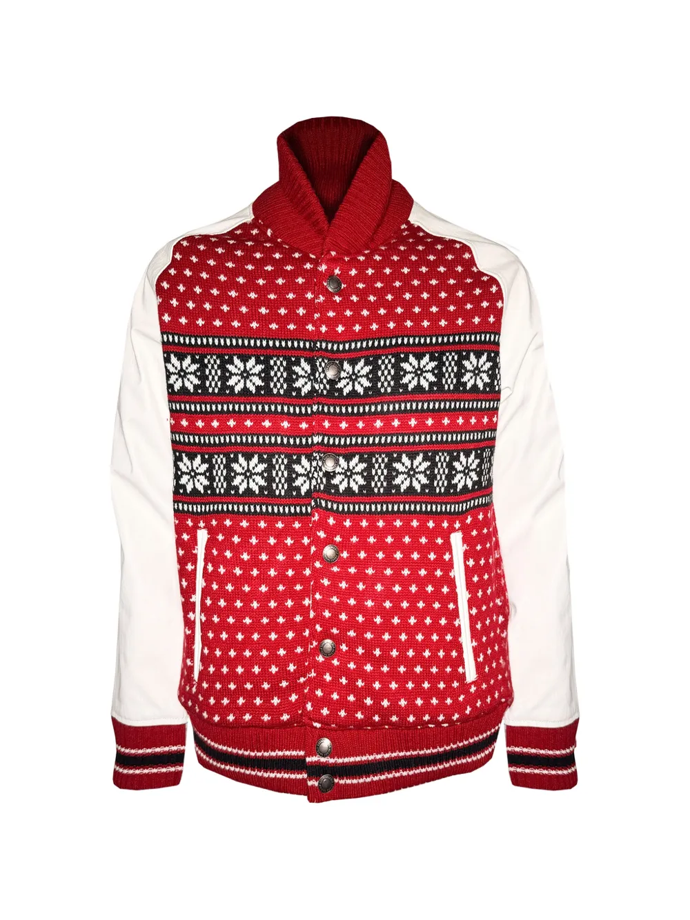 Mostly Heard Rarely Seen varsity jacket - Red