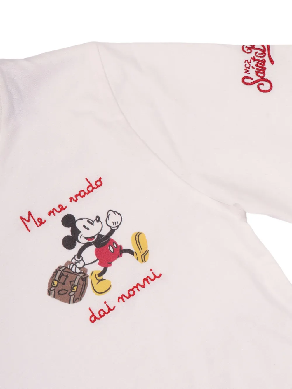 MC2 Saint Barth Kids T-shirt met borduurwerk Wit