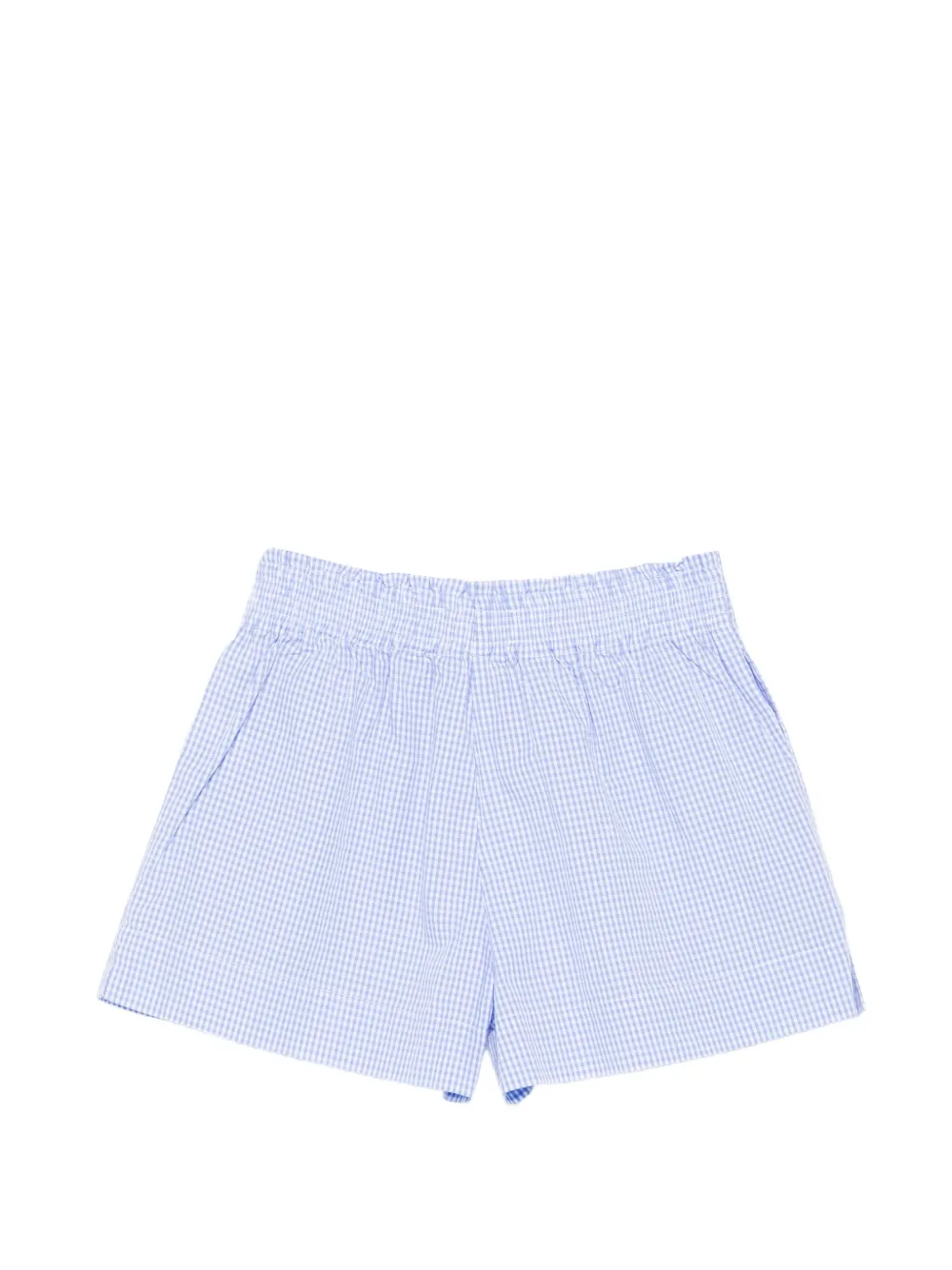 MC2 Saint Barth Kids Meave shorts met gingham-ruit Blauw
