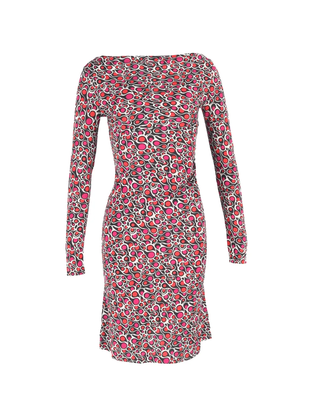 Diane Von Furstenberg Vintage robe mi-longue imprimée (2021) - Blanc