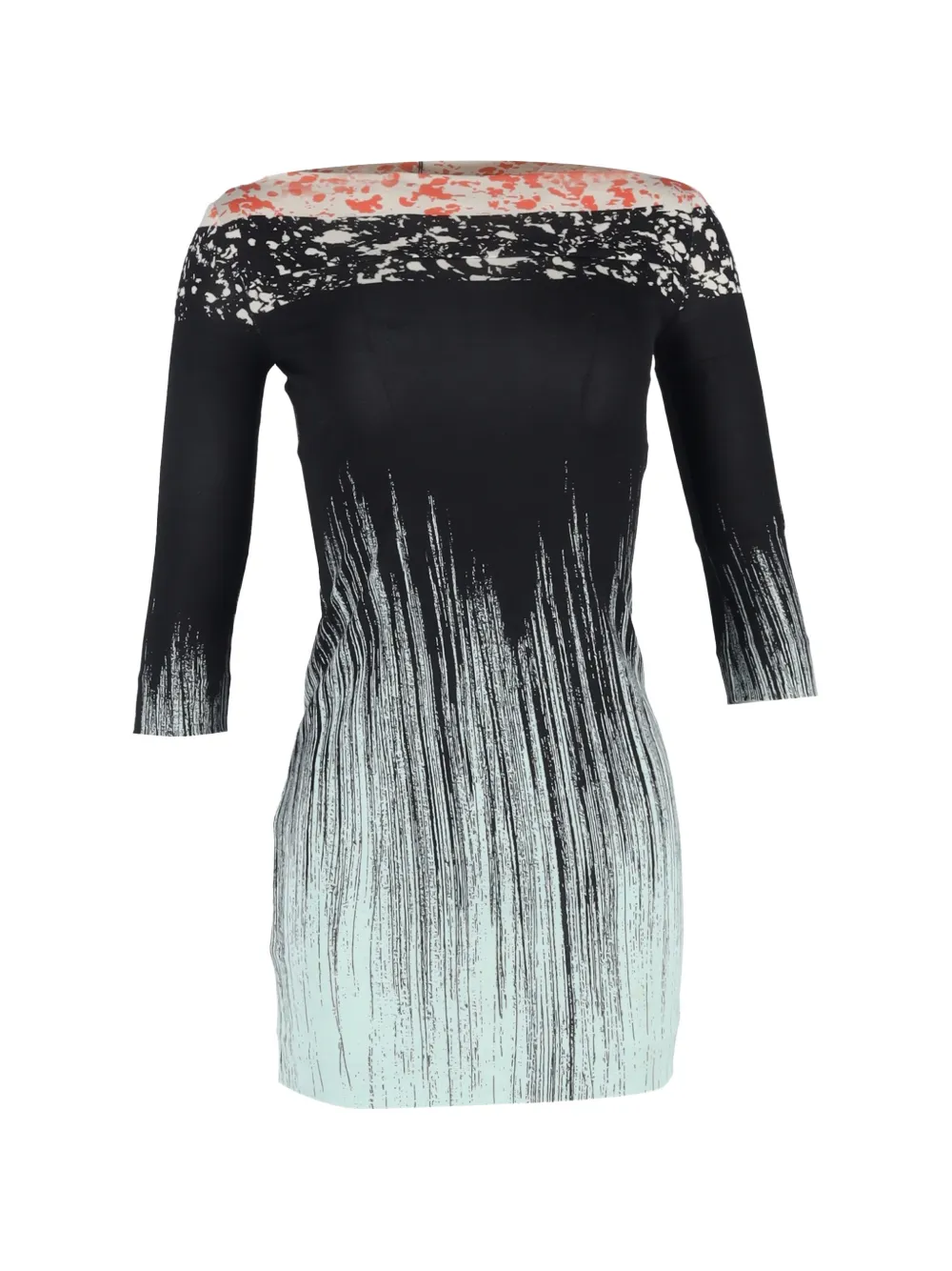 Diane Von Furstenberg Vintage rockscape printed dress - Black