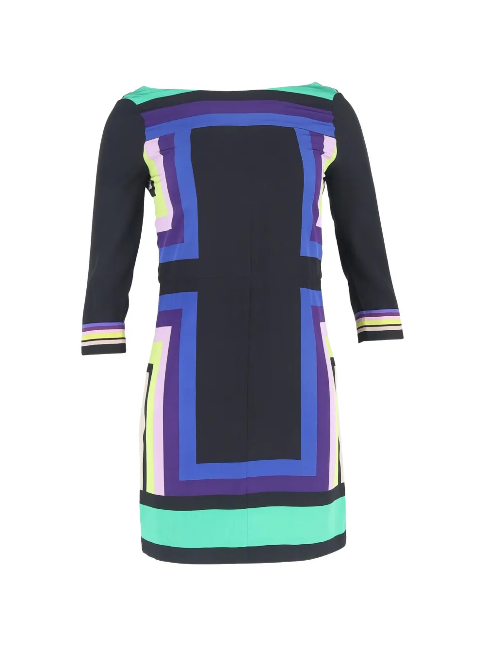 Diane Von Furstenberg Vintage block printed dress - Nero