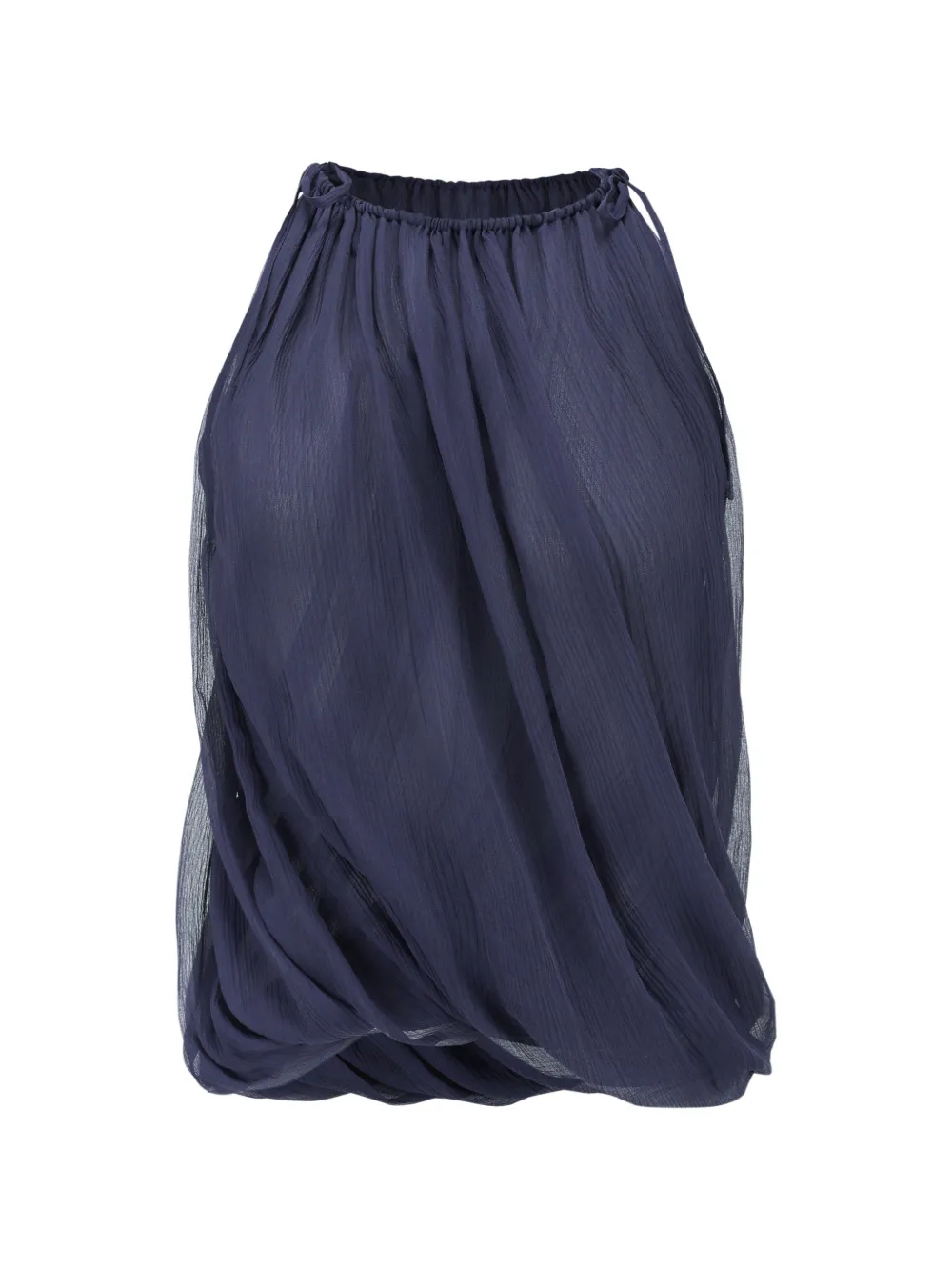 OUDE WAAG draped sleeveless top - Blu