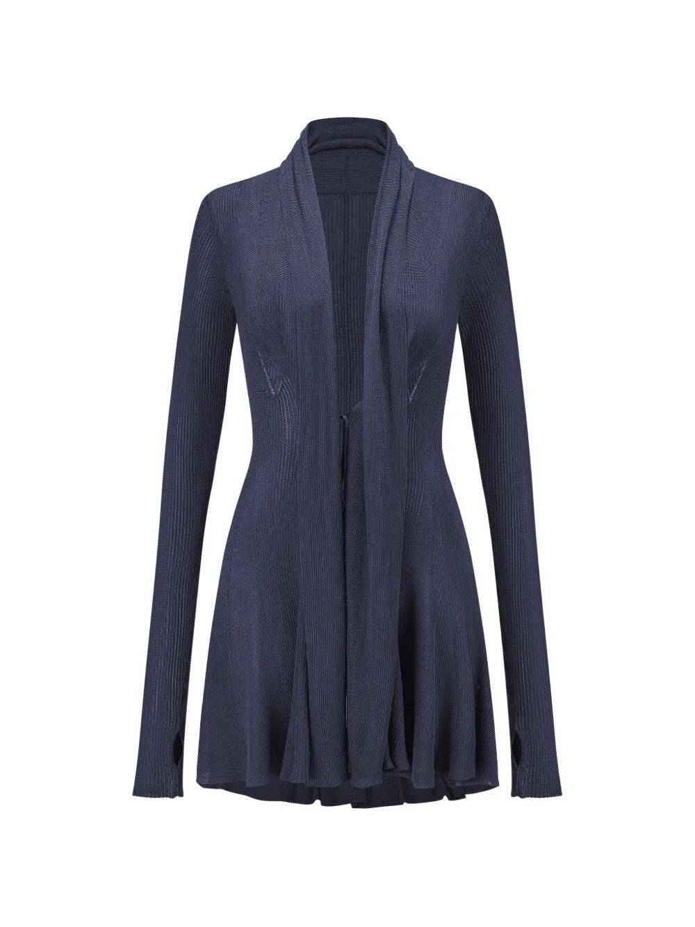 OUDE WAAG ribbed cardigan - Blue