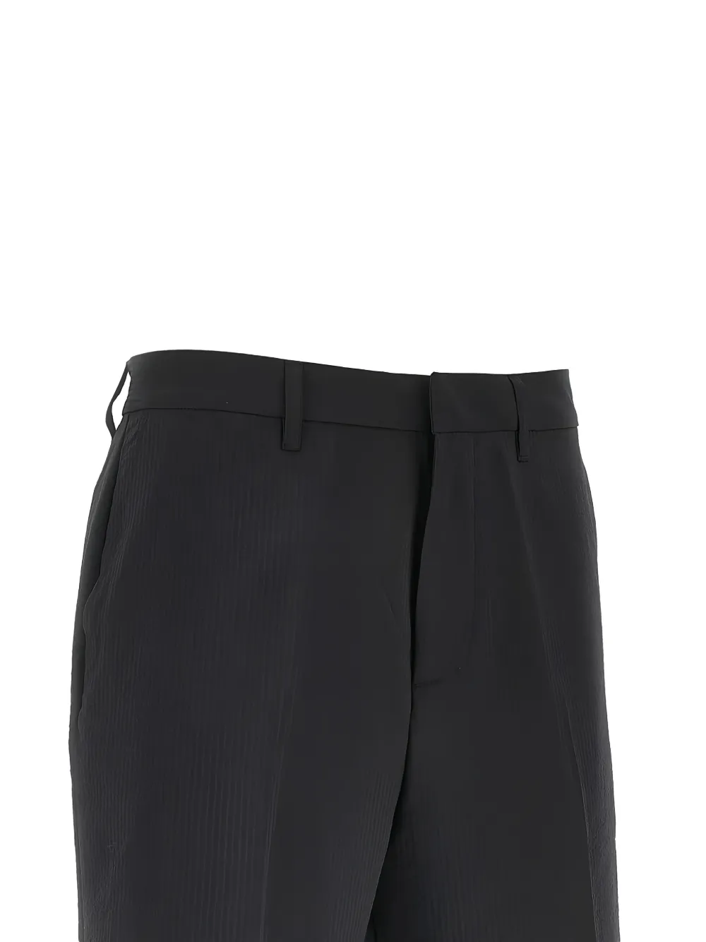 Emporio Armani Bermuda shorts met riemlussen Zwart