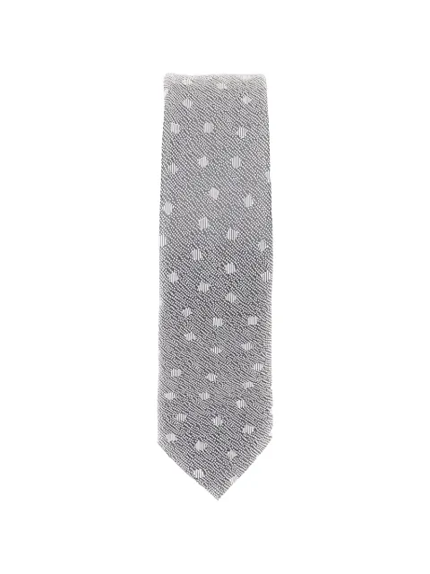 Emporio Armani dot-pattern silk tie