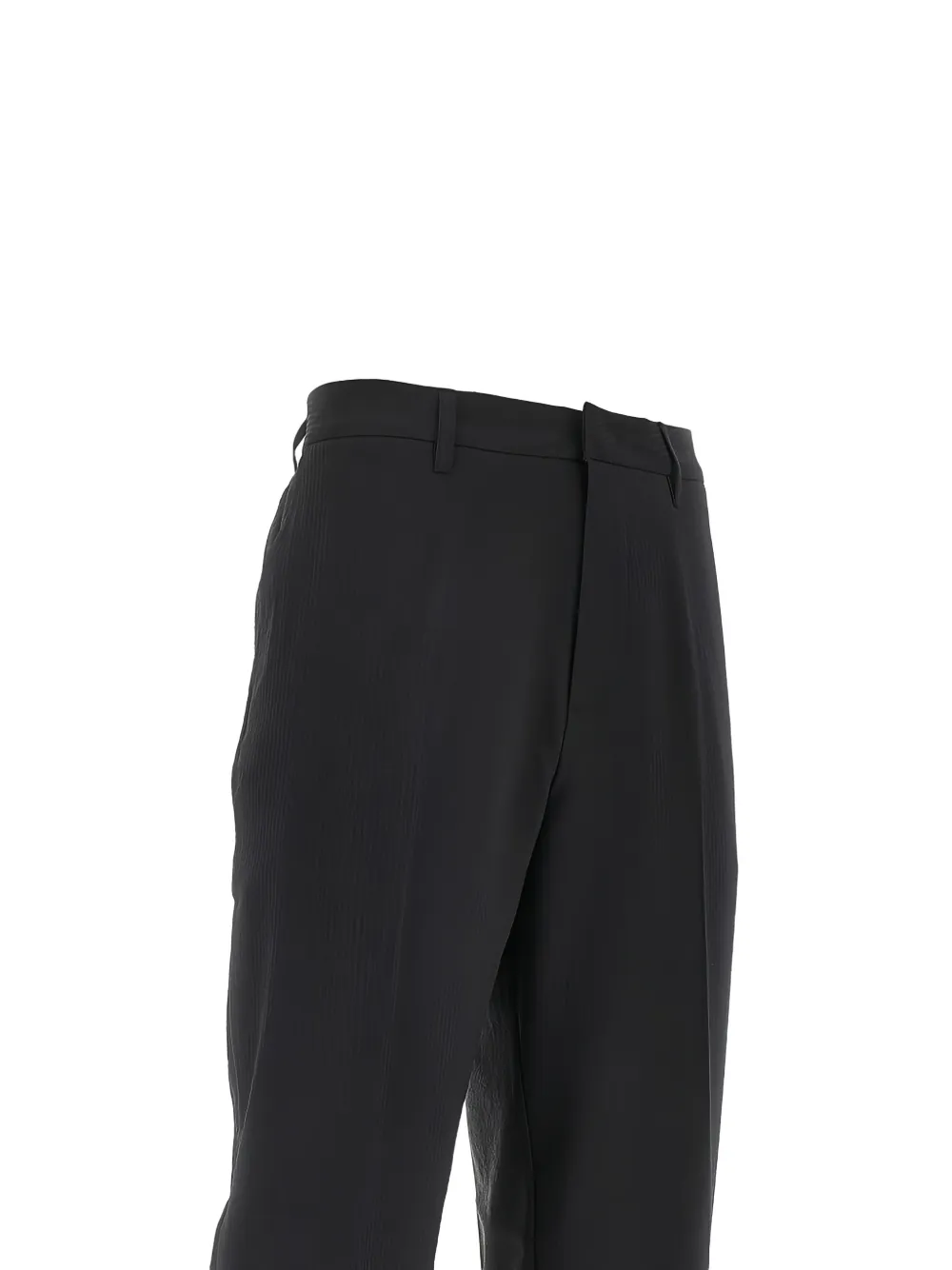 Emporio Armani Broek met riemlussen Zwart