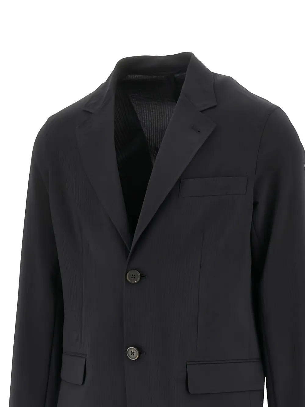 Emporio Armani Jack met enkele rij knopen Zwart