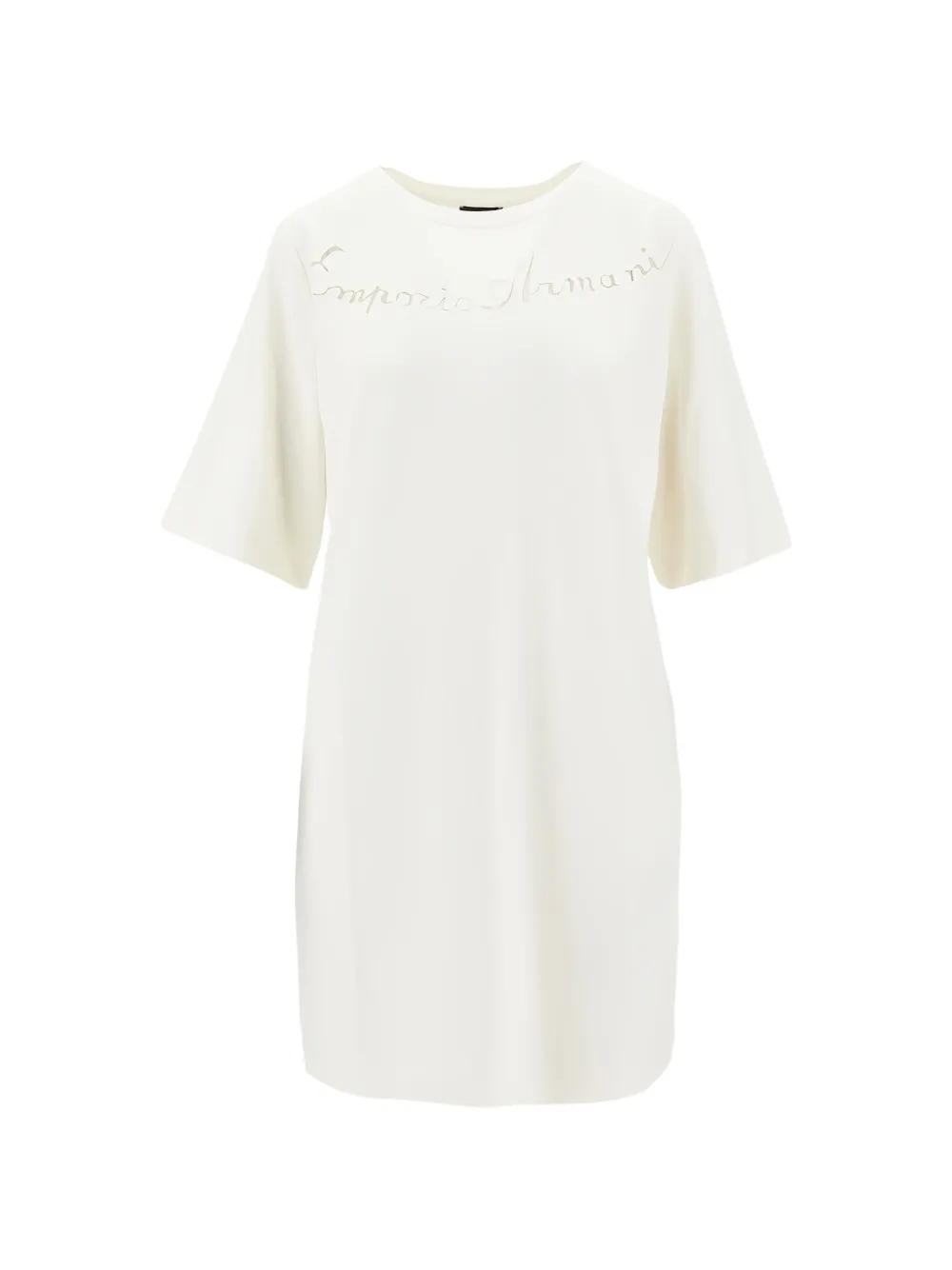 Emporio Armani round neck dress - Toni neutri