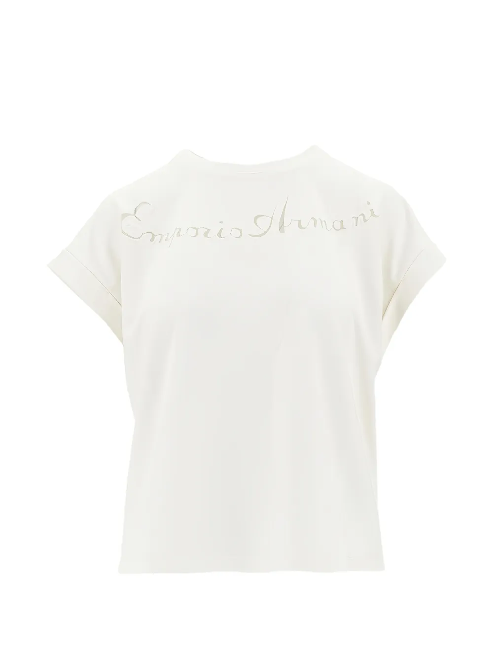 Emporio Armani logo-lettering T-shirt - Bianco
