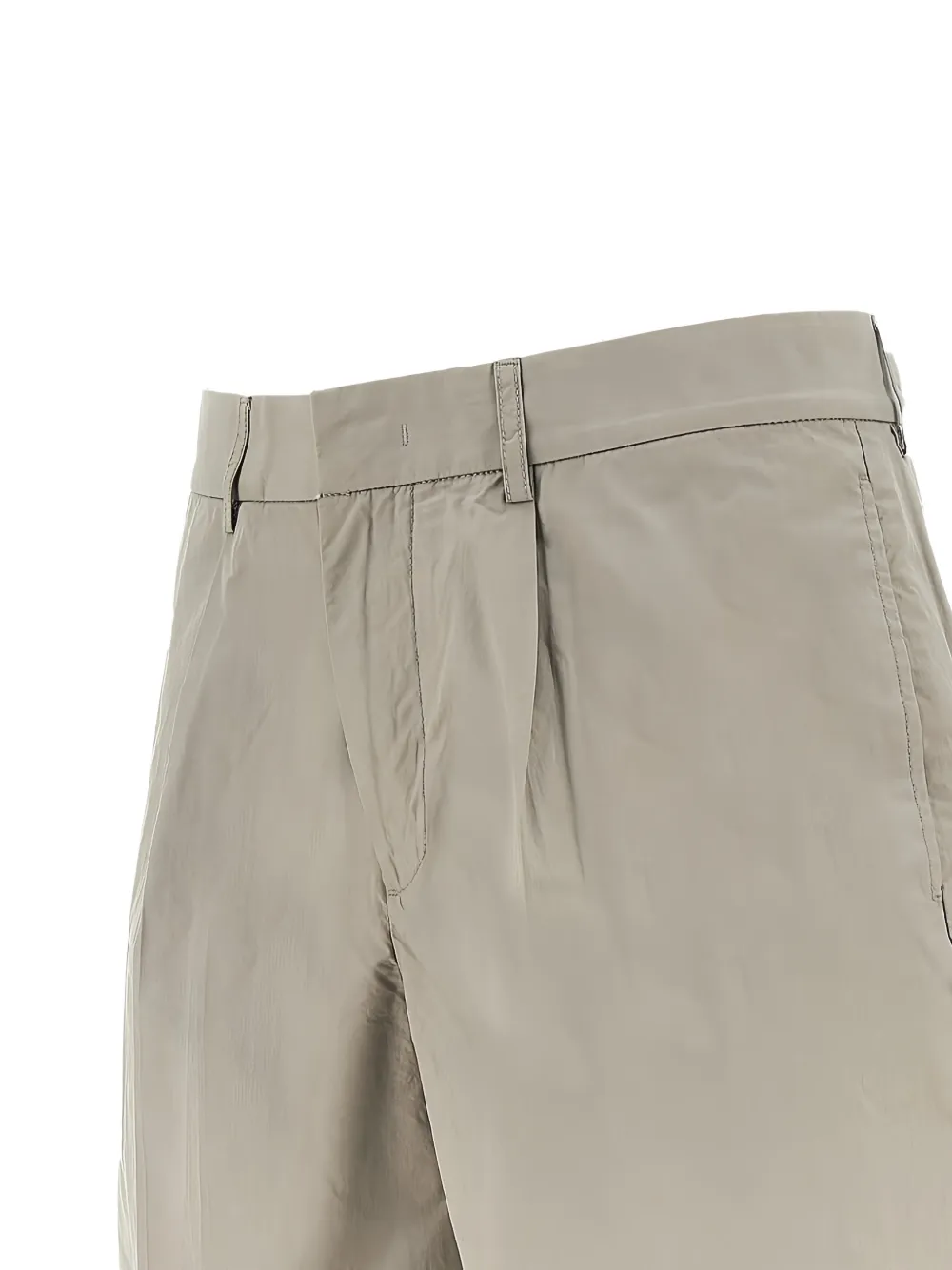 Emporio Armani Geplooide shorts Beige