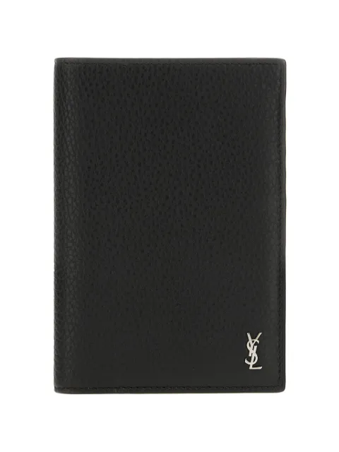 Saint Laurent Cassandre logo-detail leather wallet