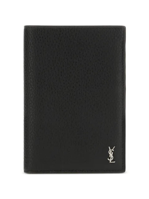 Saint Laurent Cassandre logo-detail leather wallet