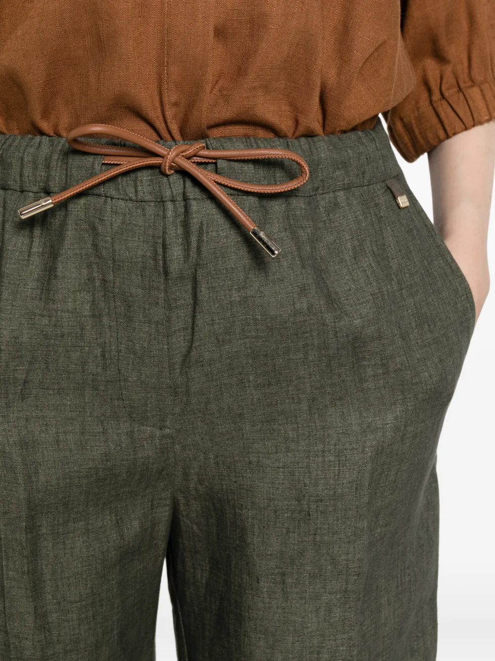 Herno Broek met trekkoord Groen