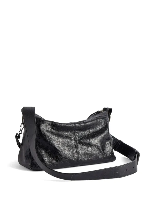 Balenciaga ル シティ ジップ レザーショルダーバッグ S | ブラック