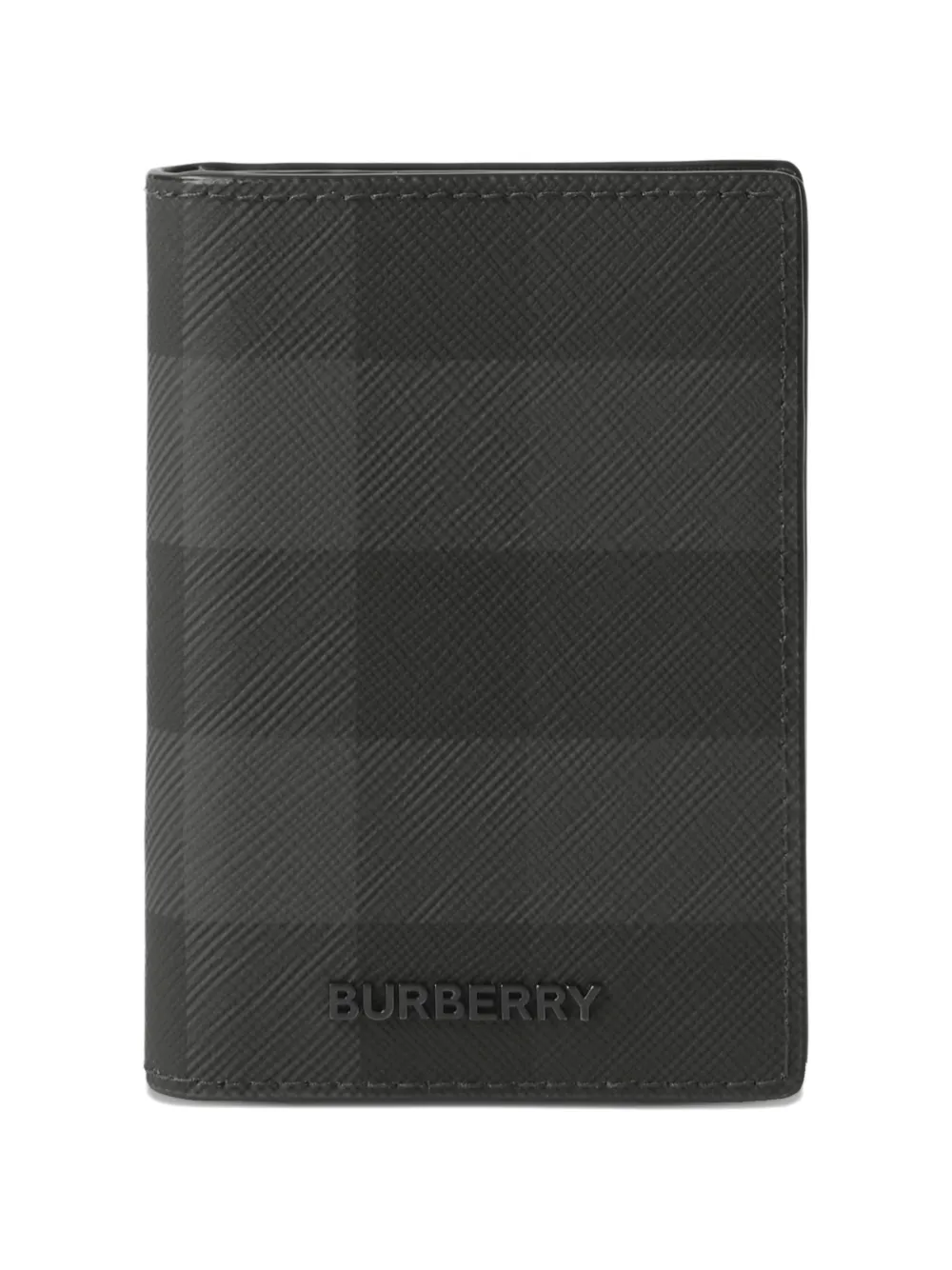 Burberry Check folding card case - Nero