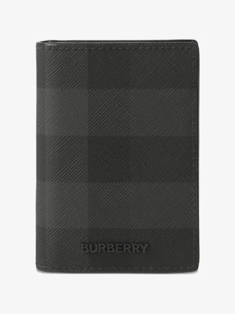 Burberry Check folding card case