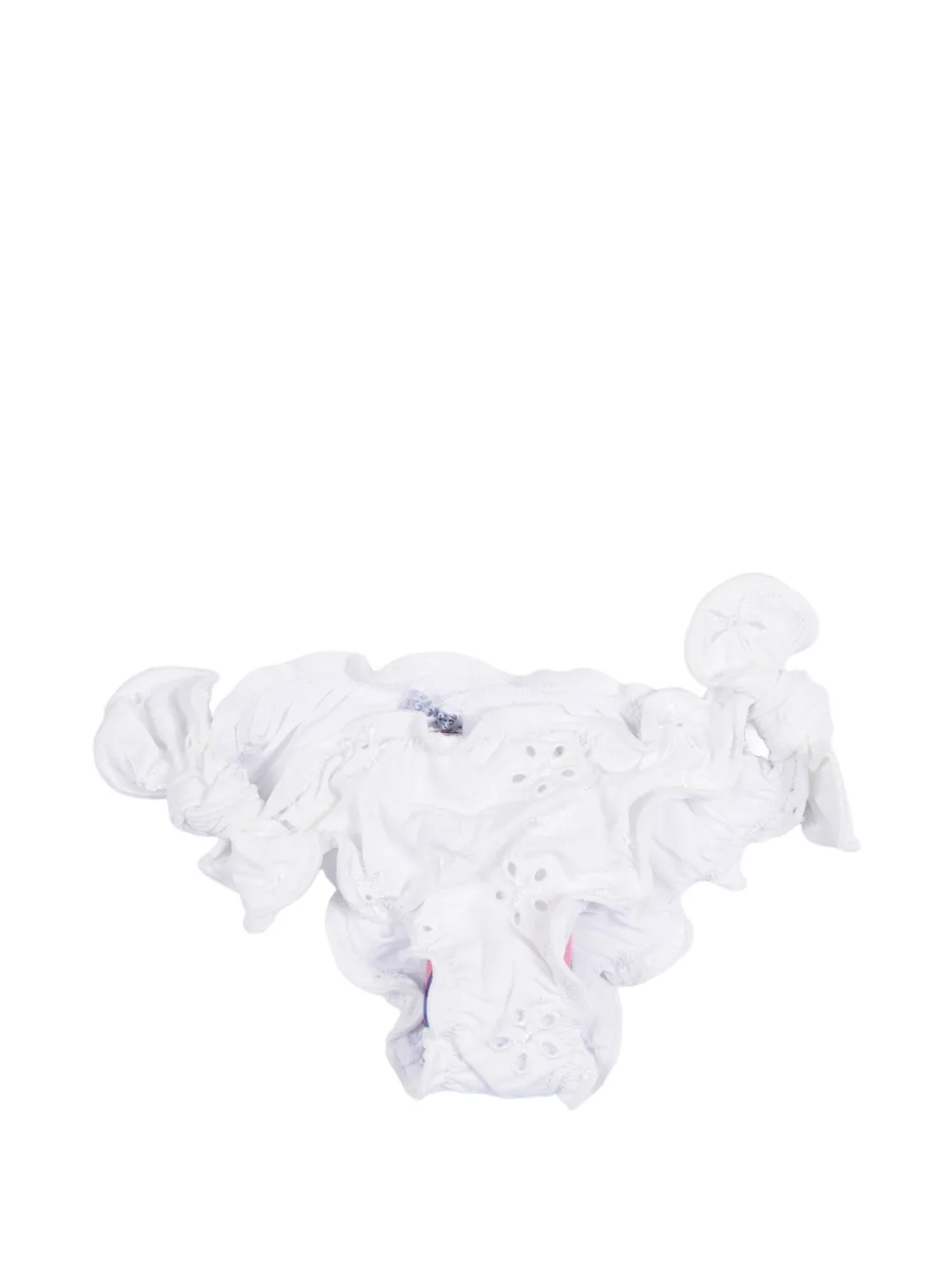 MC2 Saint Barth Kids Cris Sangallo ruffled bikini bottoms - Weiß