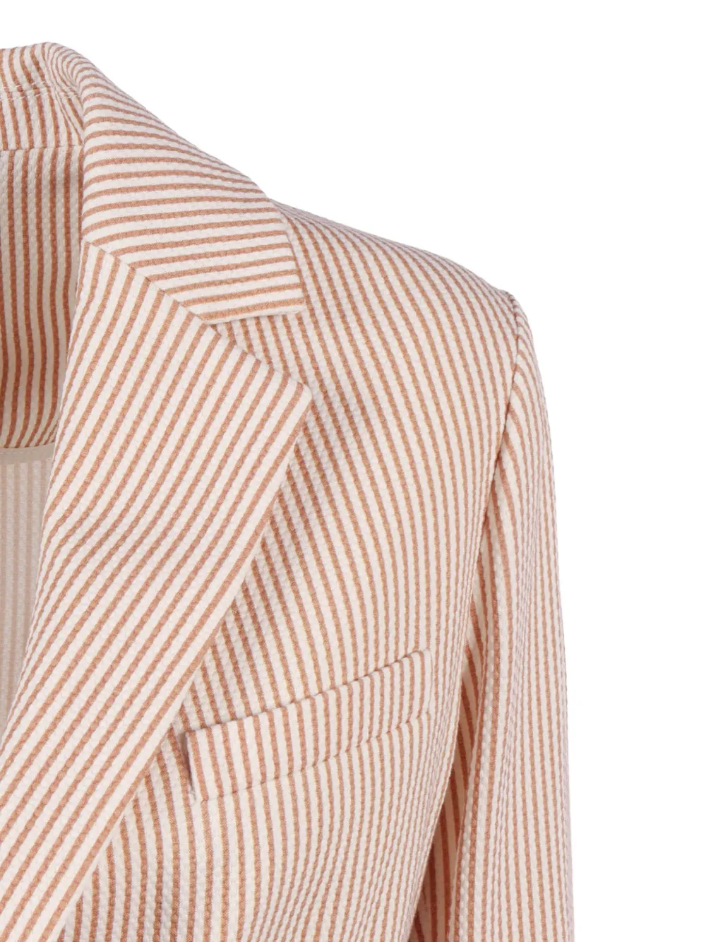 Circolo 1901 Slim-fit gestreepte blazer Beige