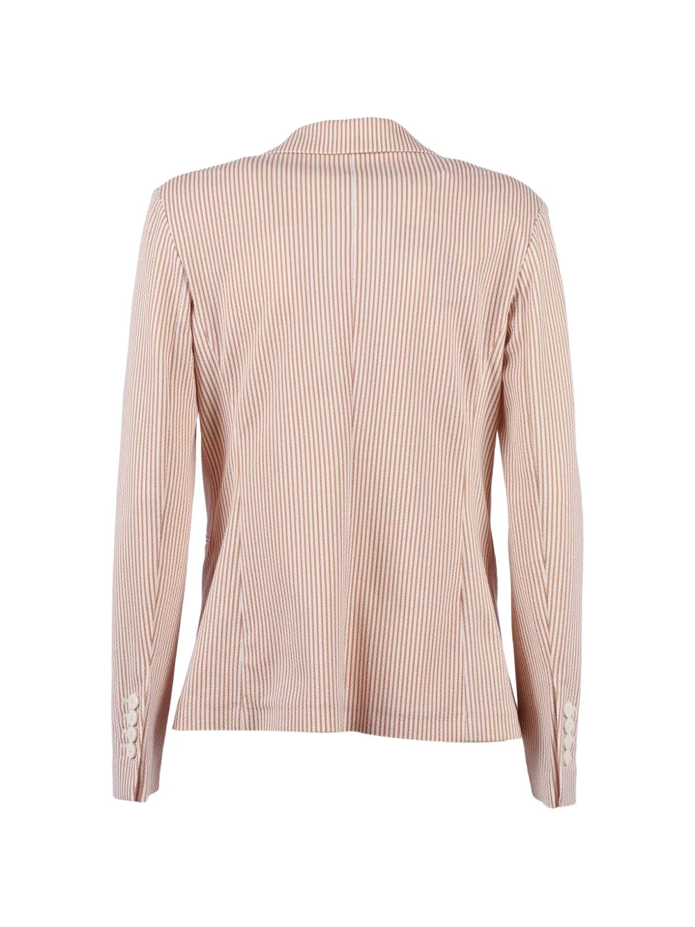 Circolo 1901 Slim-fit gestreepte blazer Beige