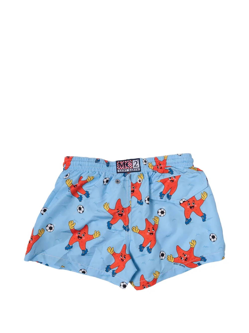 MC2 Saint Barth Kids Zwembroek met zeesterprint Blauw