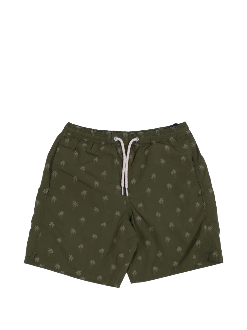 MC2 Saint Barth Kids Patmos palm-jacquard swim shorts - Grün