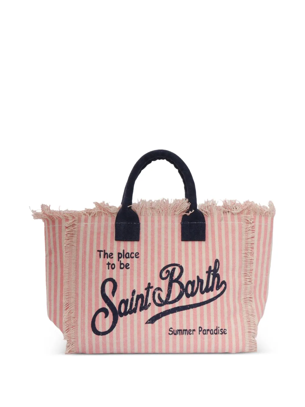 MC2 Saint Barth Kids sac cabas Colette effilé à rayures - Rose
