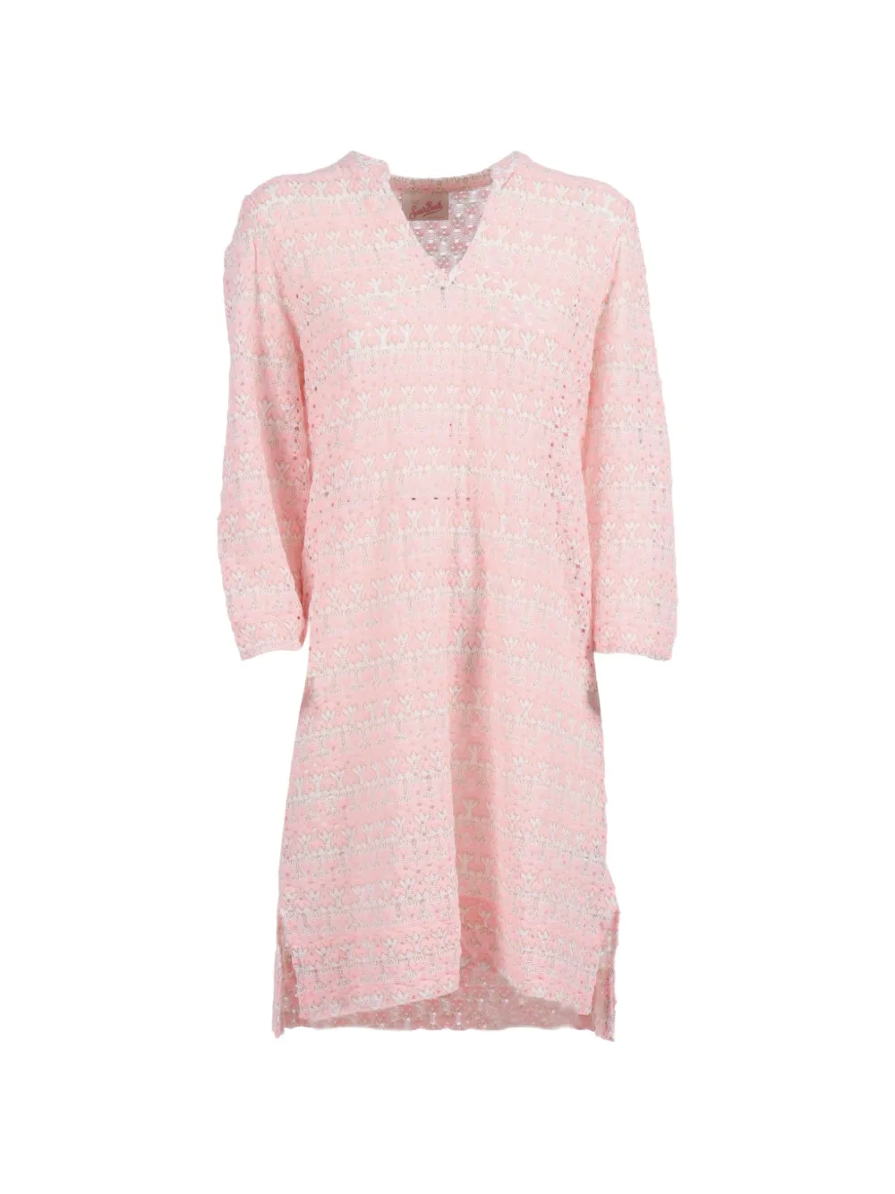 Mc2 Saint Barth Kids' V-neck Dress In Pink
