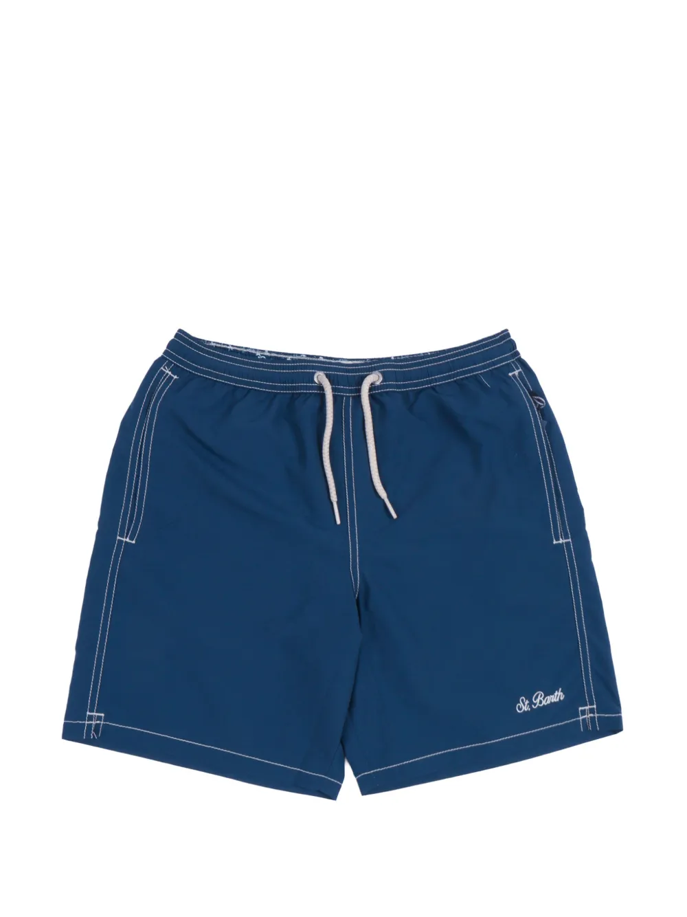 MC2 Saint Barth Kids Patmos JR contrast-stitch swim shorts - Blau