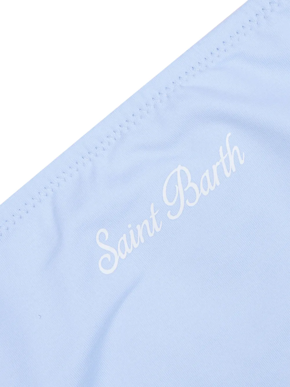 MC2 Saint Barth Kids Jaiden bikini met logopatch Blauw