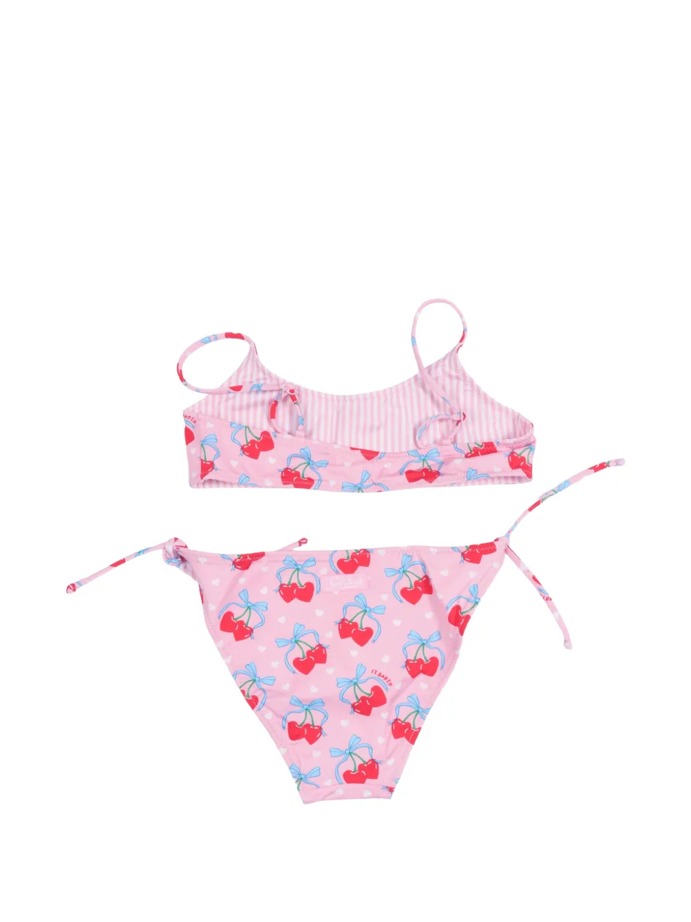 MC2 Saint Barth Kids Bikini met kersenprint Roze