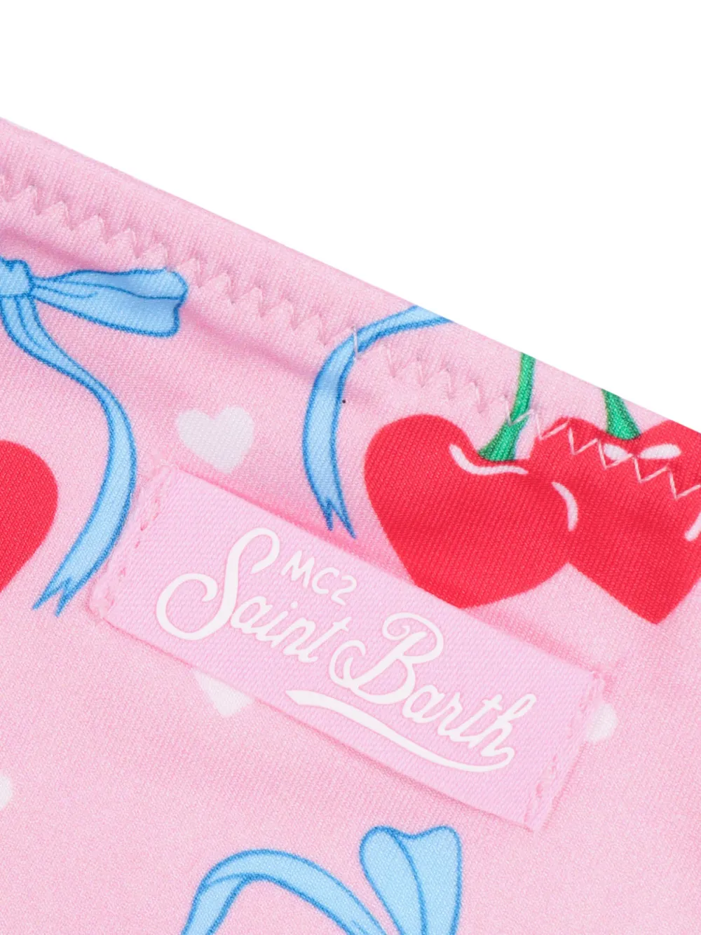 MC2 Saint Barth Kids Bikini met kersenprint Roze